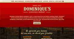 Desktop Screenshot of dominiqueslivestock.com